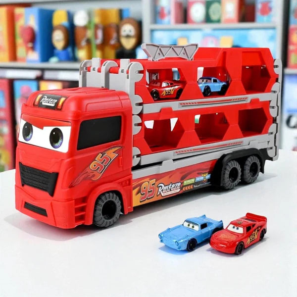 Foldable Transport Truck Toy with Car Ejection Launcher - Dummy